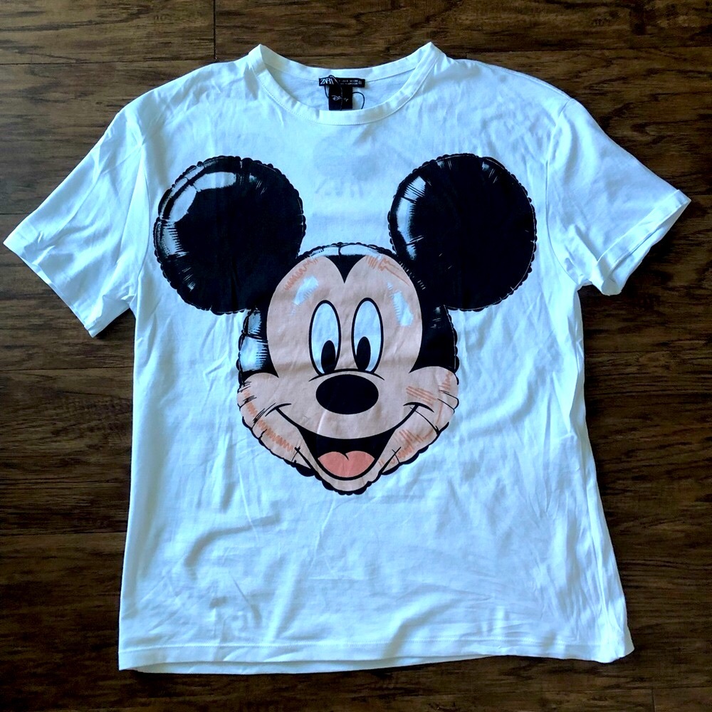 Zara Mickey balloon tshirt